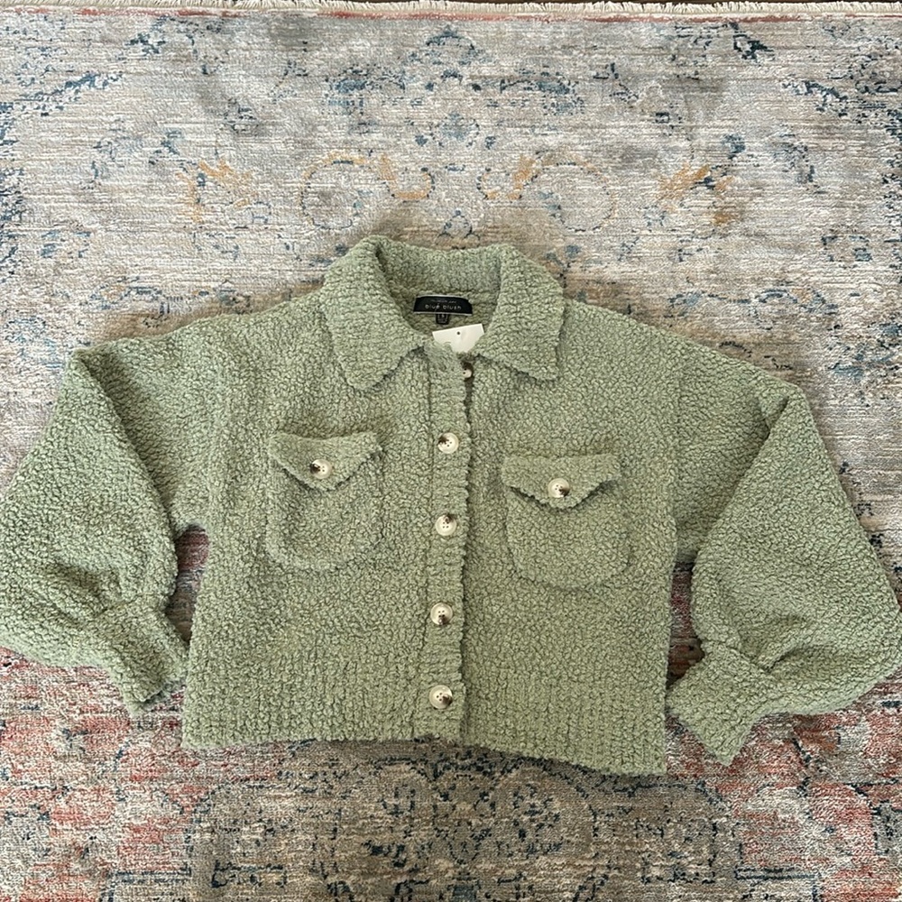 Zoco mint green cardigan
